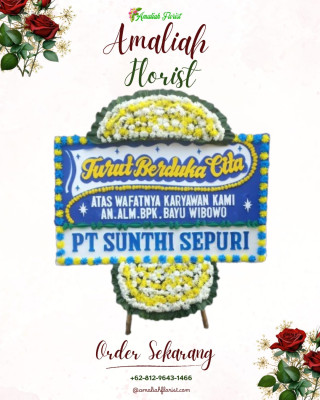 Papan Bunga Duka di Pedalangan