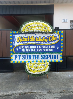 Papan Bunga Duka di Pedalangan